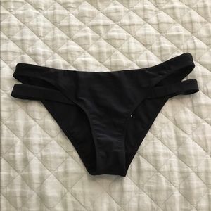 Abercrombie & Fitch Black Strappy Swim Bottom NWOT